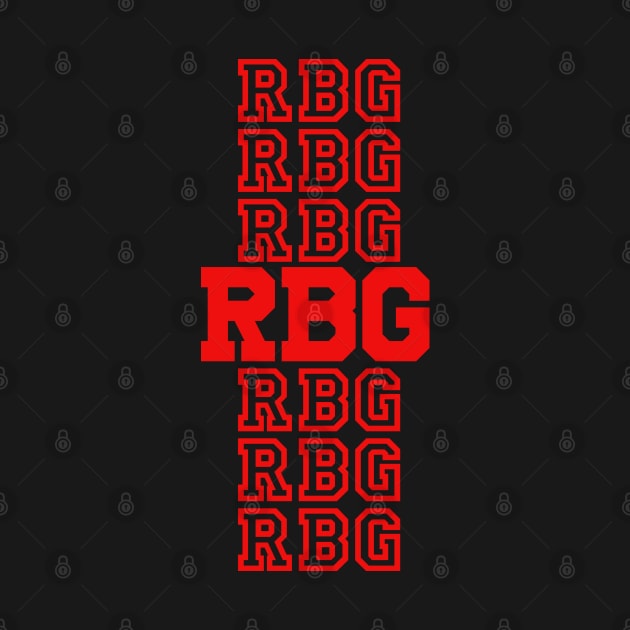 Ruth Bader Ginsburg in Red Notorious RBG Political Feminist Notorious RBG Ruth Bader Ginsburg Apparel by AbirAbd