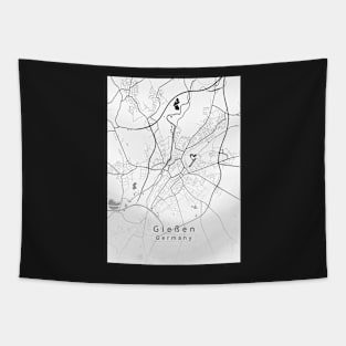 Gießen Germany City Map Tapestry