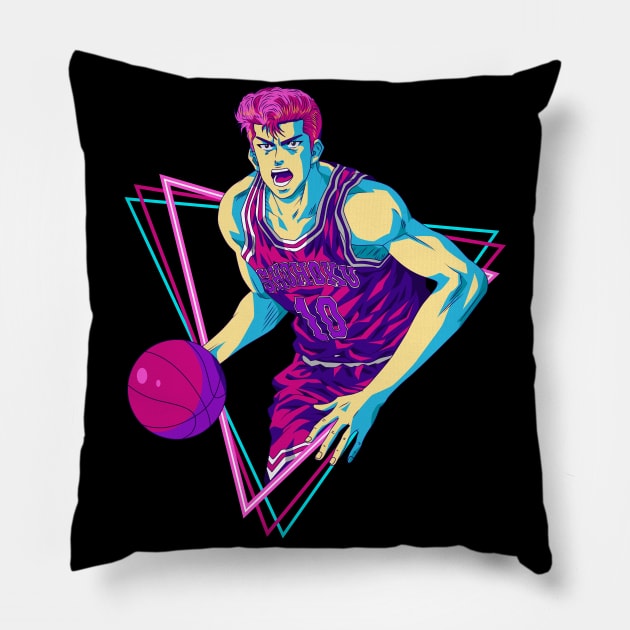 Slam Dunk - Hanamichi Sakuragi Pillow by mounier