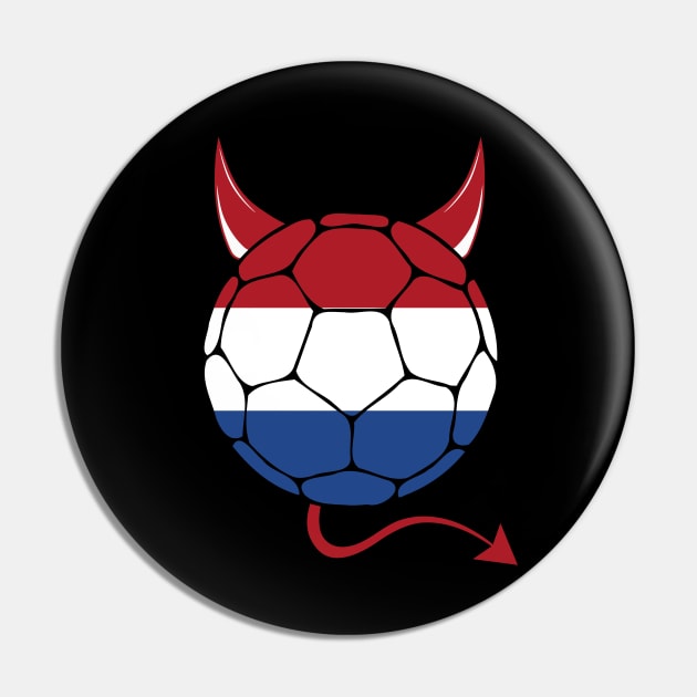 Netherlands Football Halloween Pin by footballomatic