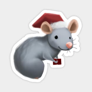 Cute Rat Drawing Magnet