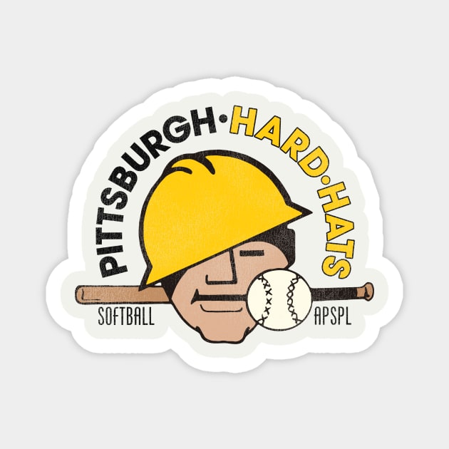 Defunct Pittsburgh Hard Hats Softball / Baseball Team Magnet by Defunctland