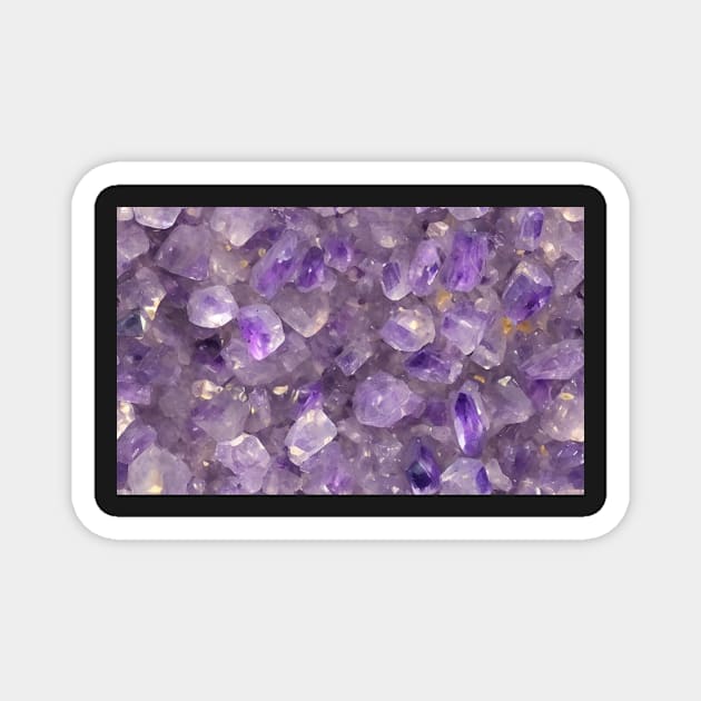 Seamless Amethyst Texture III Magnet by newdreamsss