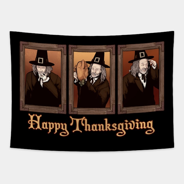 Strong Hand Thanksgiving Tapestry by LVBart