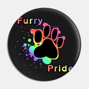 Furry Pride Print Pin