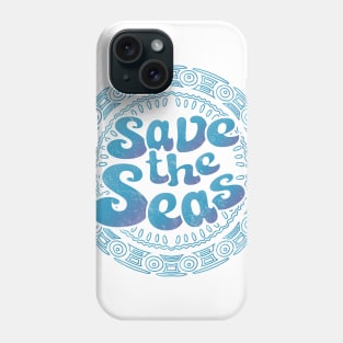 Save the Seas - Weathered Boho Circle Phone Case