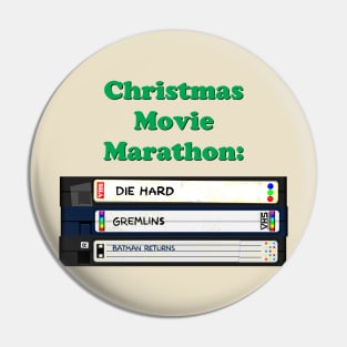 Christmas Movie Marathon Pin