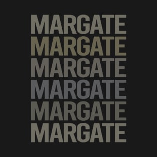 Gray Text Art Margate T-Shirt