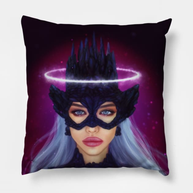 Raven Queen Pillow by Purplehate