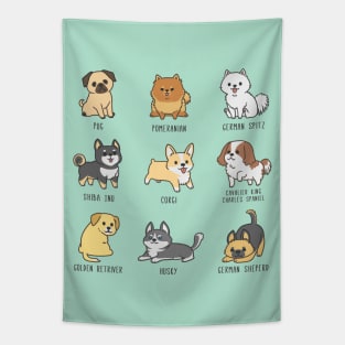 Dog Breeds Tapestry