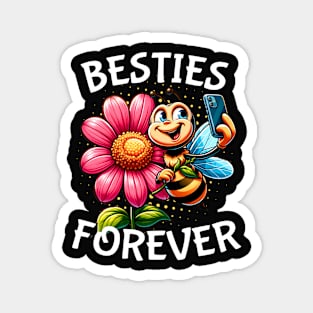 bee besties forever Magnet