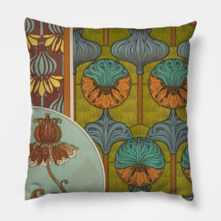 Abstract Floral Pattern Pillow