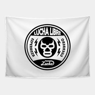 LUCHA LOGO#10mono Tapestry