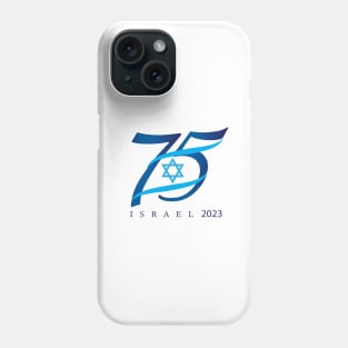 Happy Israel Independence Day Blue Star of David 75th Anniversary celebration Event 2023 Yom Ha'Atzmaut Phone Case