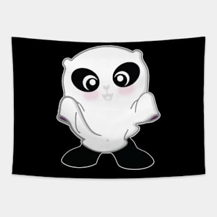 Cute Ghost Panda Funny Halloween T Shirt Gifts Tapestry