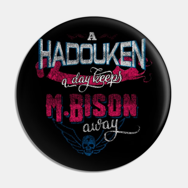 A Hadouken A Day Keeps M.Bison Away | Grunge Edition Pin by manoystee