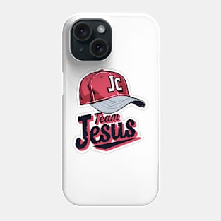 Team Jesus Baseball Hat Jersey Image Phone Case