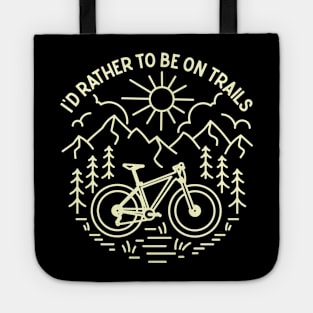 Ride Bike on Trails Tote