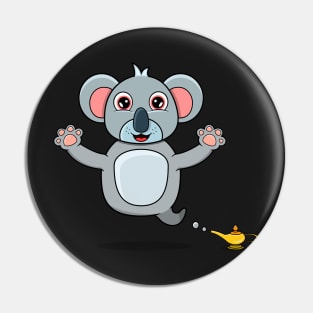 Cute Koala Ghost and Flying Pin