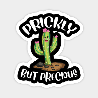 Prickly But Precious | Funny Cacti Gift | Cute Girls Cactus Magnet