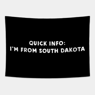 South Dakota Cool & Funny Tapestry