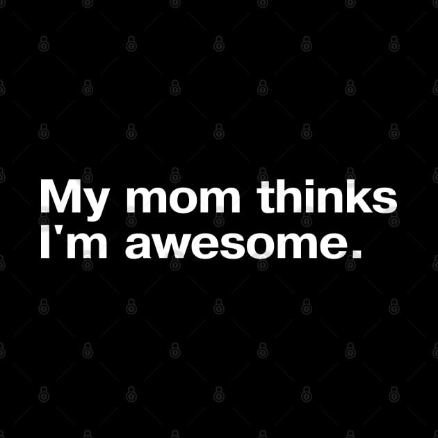 My mom thinks I'm awesome. by TheBestWords