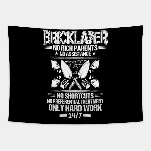 Bricklayer/Mason/Brickmason/Brickie/Gift/Hard Work Tapestry by Krautshirts