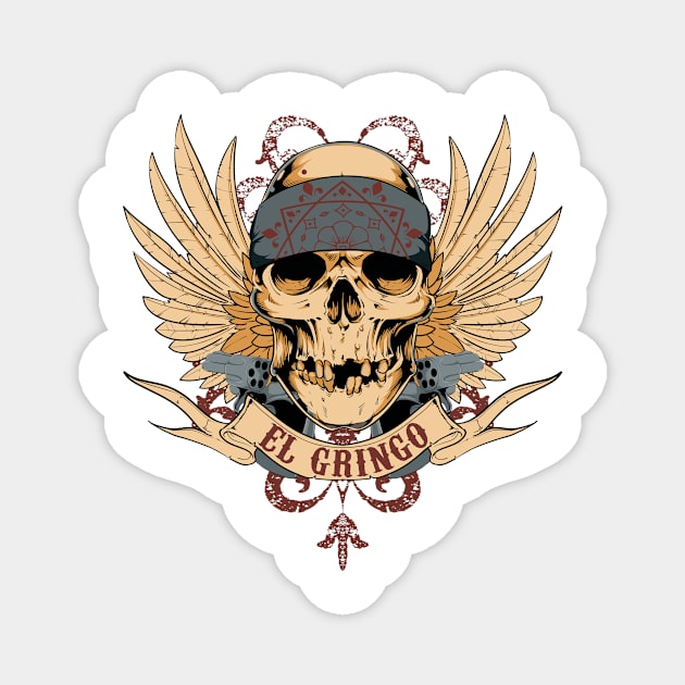The Skull Gringo Magnet by Wear Your Story