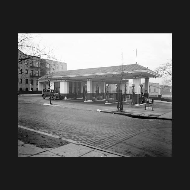 Amoco Gas Station, 1925. Vintage Photo by historyphoto