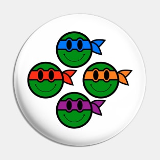 Smiling Ninja Turtles Pin