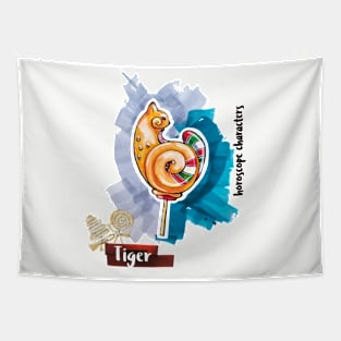 Tiger Horoscope Tapestry