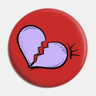 Broken Heart Pin