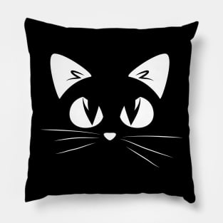 Black Kitty Pillow