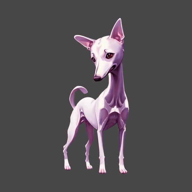 Cute Anime Whippet Dog by FurryBallBunny