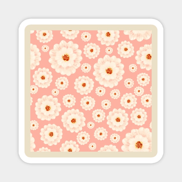 Sweet little Flowers Pink Magnet by Amalus-files