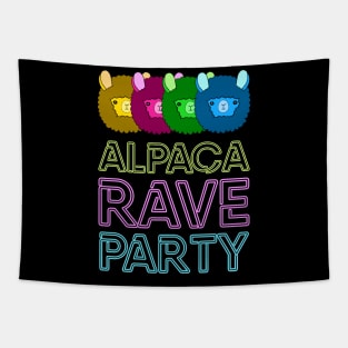 Alpaca Rave Party Tapestry