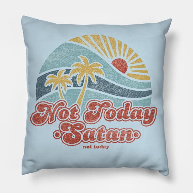 not today satan Pillow by remerasnerds