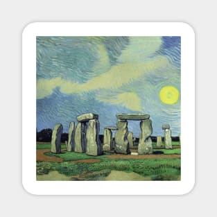 Stonehenge in Van Gogh's style Magnet