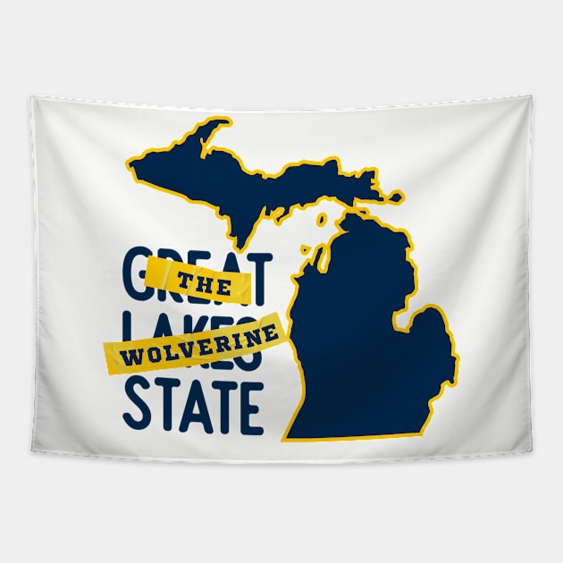 The Wolverine State Tapestry by J31Designs