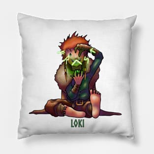 Loki - God of Mischief - Cute Cartoon Art Pillow