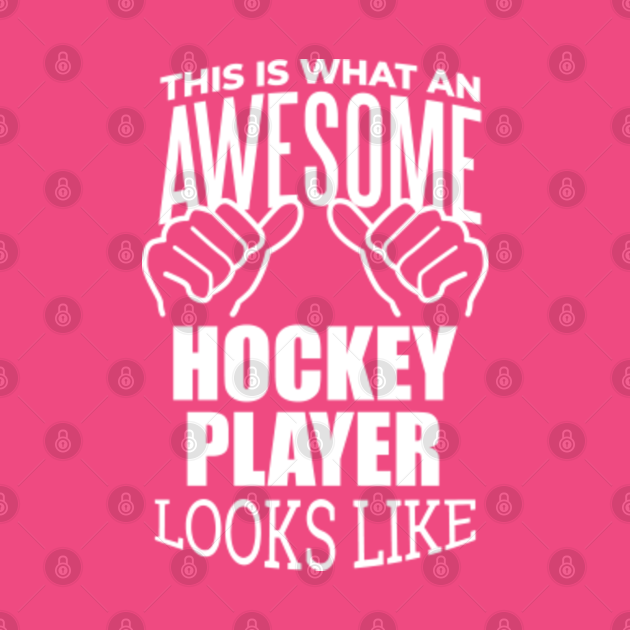 Discover Awesome And Funny This Is What An Awesome Hockey Lover Looks Like Gift Gifts Saying Quote For A Birthday Or Christmas - Hockey Player - T-Shirt