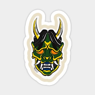 Oni demon forest green Magnet