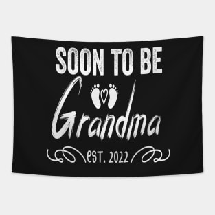 Soon To Be Grandma Est 2022 Funny Pregnancy Tapestry