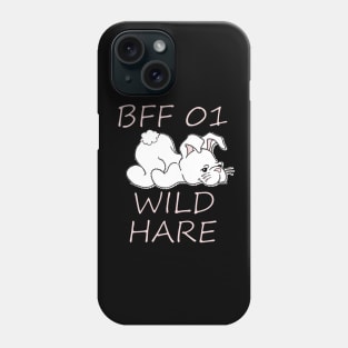 BFF 01 WILD HARE Matching Design for Best Friends Phone Case