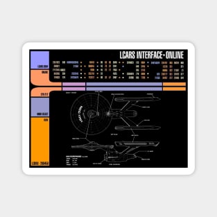 Library Computer Readout Showing TOS Star Ship Magnet