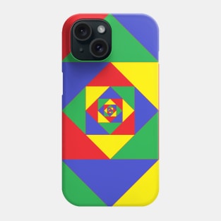 3D Printing red blue green yellow artwork Phone Case