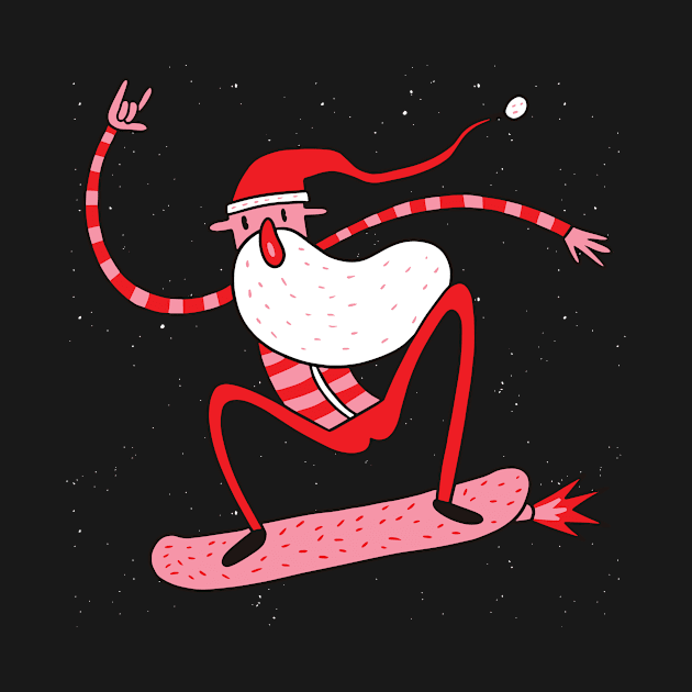 Surfing Santa by EarlAdrian