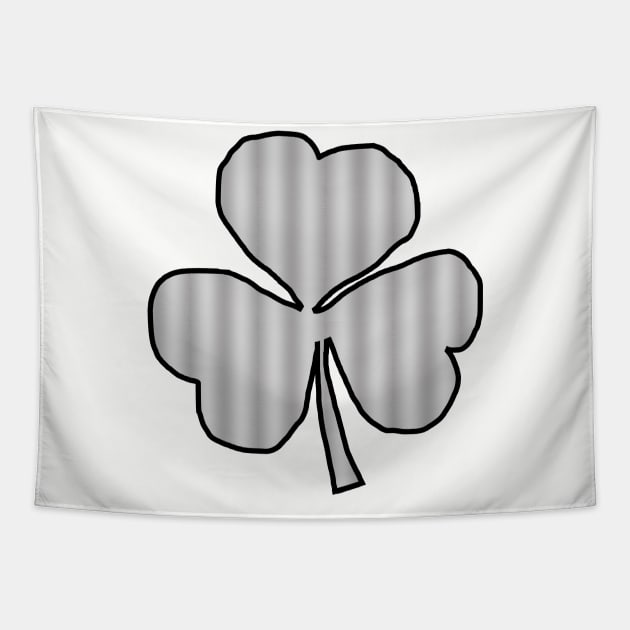 Shamrock Metal Effect Tapestry by ellenhenryart