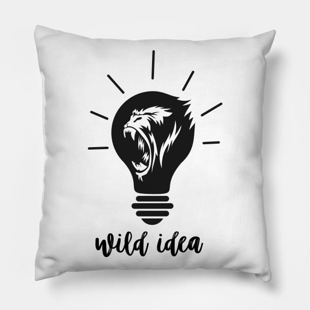 Wild Idea Pillow by Whatastory