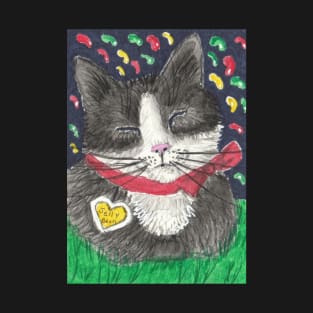 Jelly Bean cat tuxedo T-Shirt